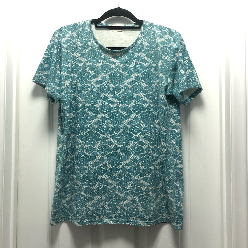Floral Lace Short Sleeve Top